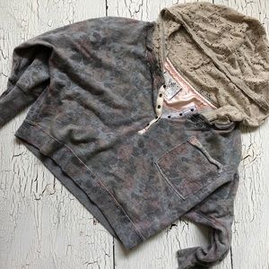 Free People cropped sweatshirt